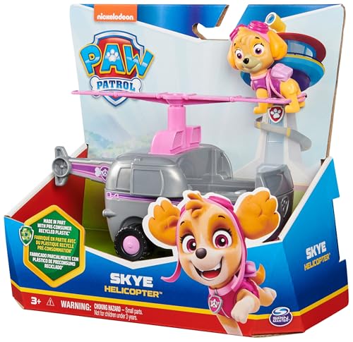Paw Patrol Skye's Helicopter with Collectible Action Figure - Vehicle Toy for Kids 3+