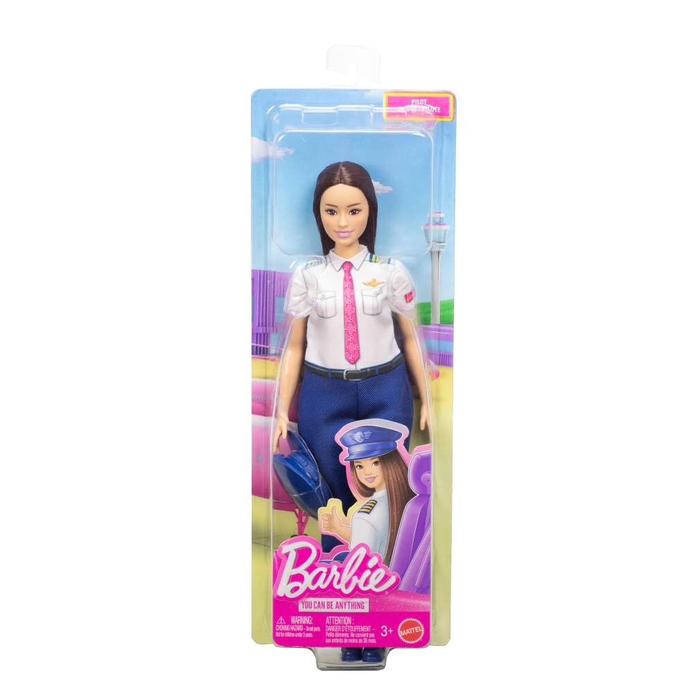 Barbie Careers Pilot Fashion Doll with Removable Flight Uniform and Cap - Ages 3+ 3