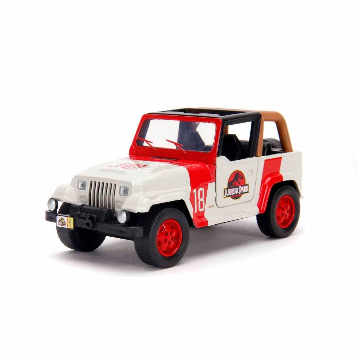 Jada 32129 Jurassic Park 1992 Jeep Wrangler 1:32 Scale Die-Cast Model 1