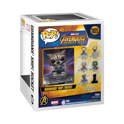 Funko Pop! Marvel Avengers: Infinity War - Rocket Raccoon Vinyl Figure in Guardians Ship Diorama Deluxe (63211)