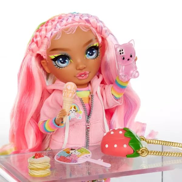 Rainbow High Sparkle and Shine - Rosetta (Pink) - 28 cm Fashion Doll with Shake-to-Sparkle Legs 7