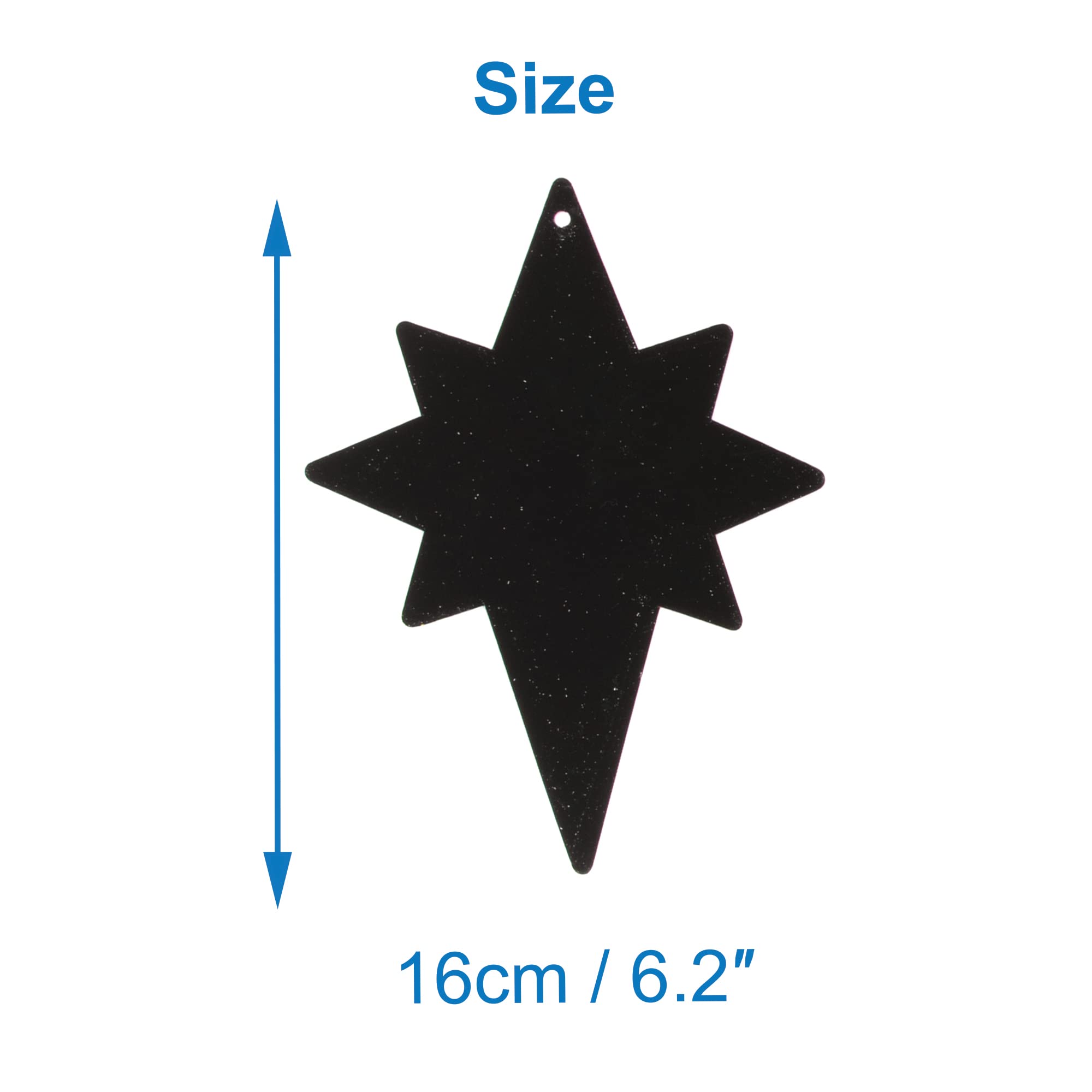 Baker Ross Nativity Star Scratch Art Decorations Pack of 12 - Christmas Craft for Kids