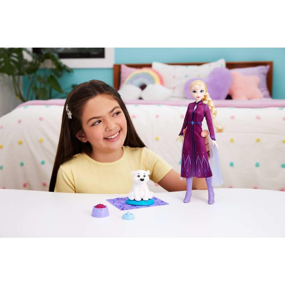 Mattel Disney Frozen Elsa Fashion Doll & Bear Cub Playset with 4 Accessories - Ages 3+ 14