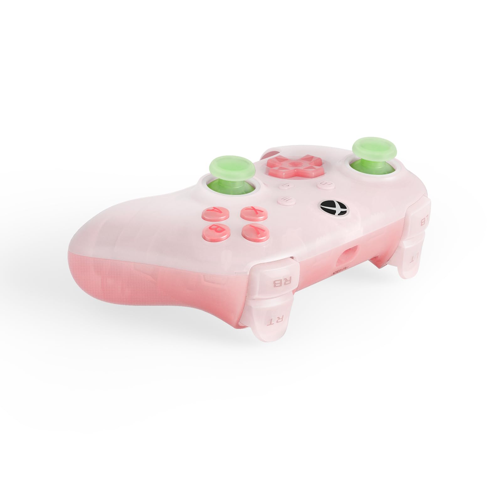 8Bitdo Ultimate Mini Wired Controller for Xbox - Pink, RGB Fire Ring, Hall Effect Joysticks 2