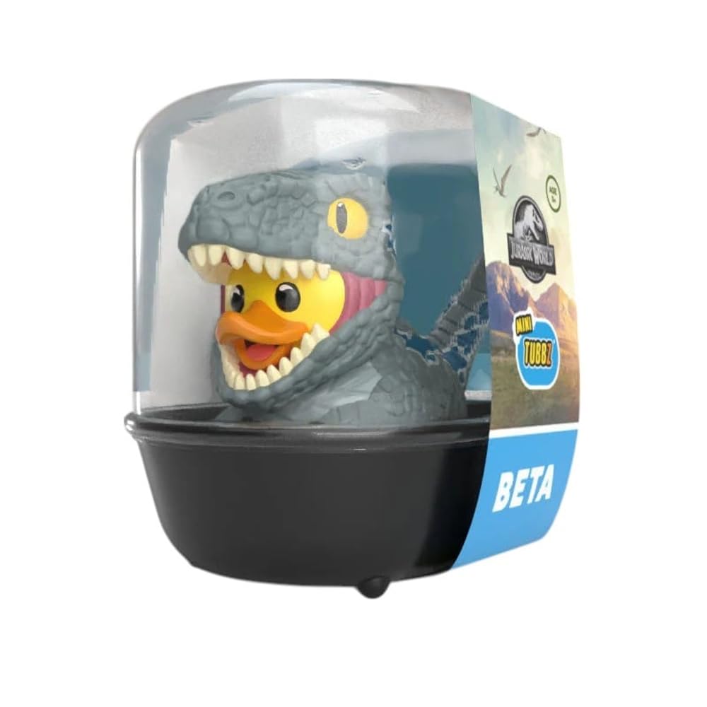 TUBBZ Jurassic World Beta Cosplaying Rubber Duck Vinyl Figure | Mini Edition | 5 cm