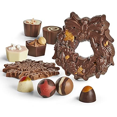 Hotel Chocolat The Wreath Box - 40 Chocolates, 2 Snowflakes, 1 Festive Wreath