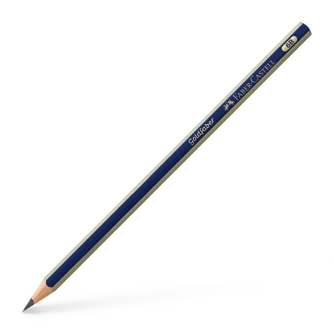 Faber-Castell Goldfaber 1221 Graphite Pencil - 6B Hardness | Smudge-Proof | Hexagonal Grip