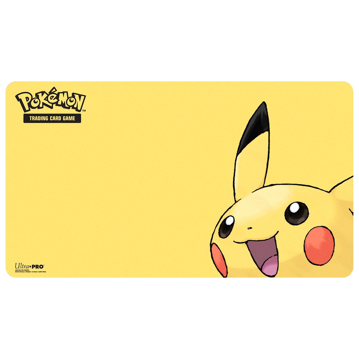 Ultra Pro Pokemon Pikachu Playmat - 24 x 13.5 in. Soft Fabric Top | Non-Slip Rubber Backing 1