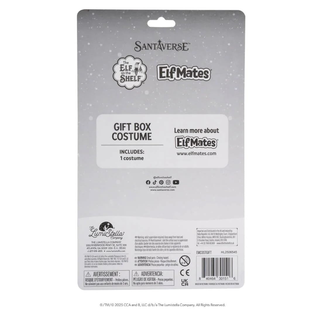 The Elf on the Shelf Elf Mates Costume - Felt Gift Box Accessory for 3+ 8