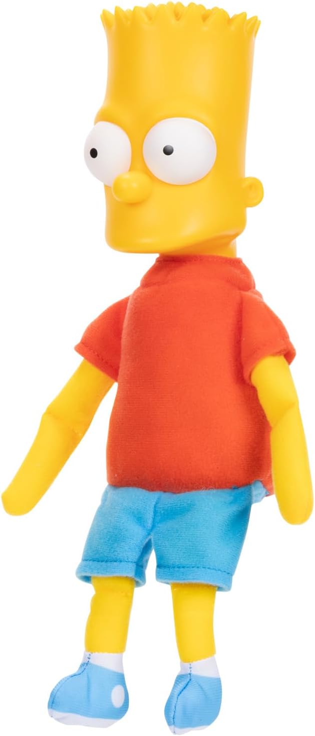 JAKKS Pacific The Simpsons Bart Simpson Plush Shelf Talker Collectible Figure (175614-PB)