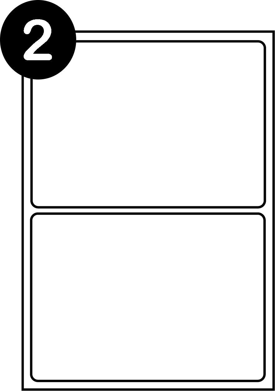 SmithPackaging A4 Self Adhesive Address Labels - 2 Labels Per Sheet, 100 Sheets, Permanent Adhesive 1