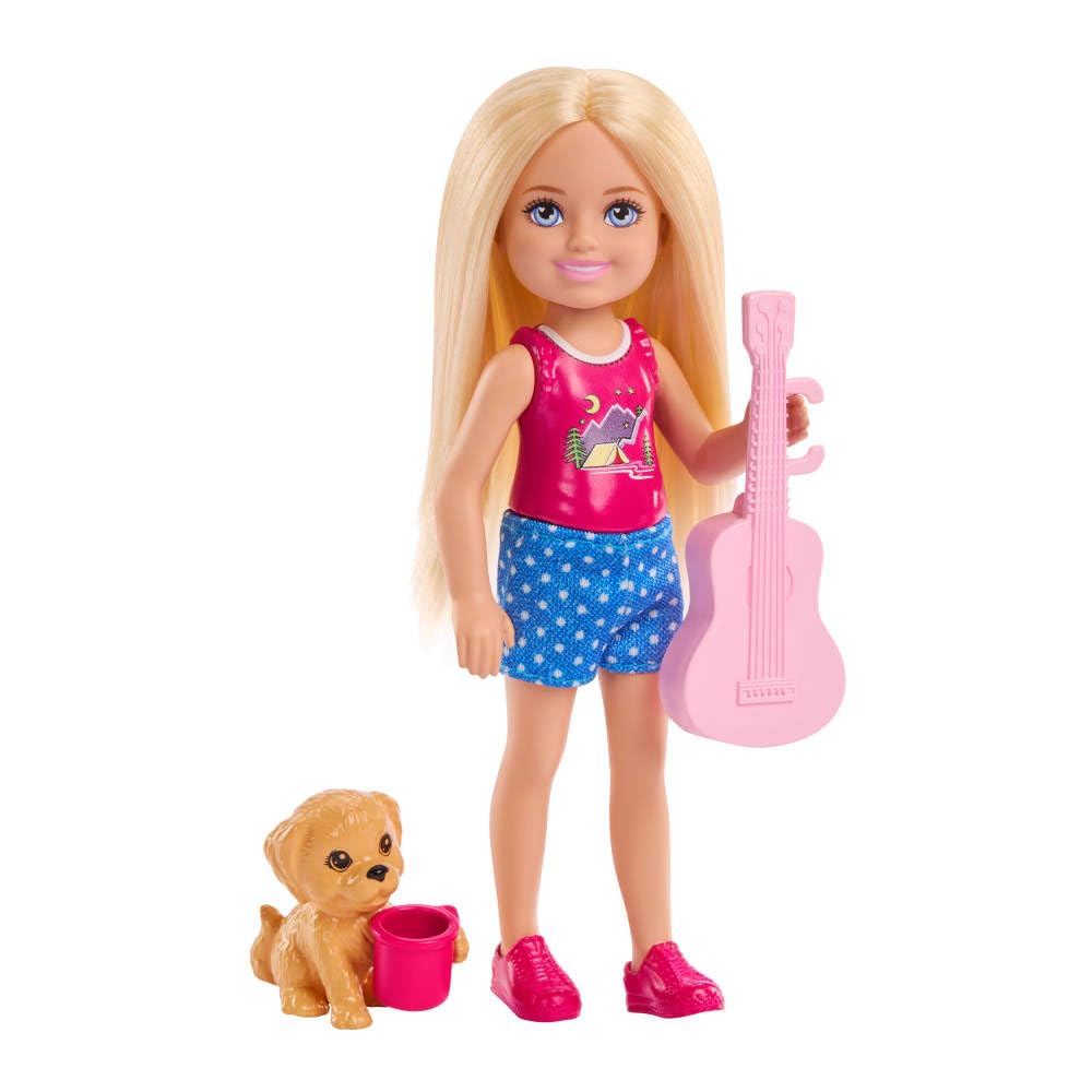 Barbie Chelsea Outdoor Adventures Playset - Chelsea Doll, Puppy, Campfire Accessories | Ages 3+ 3