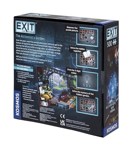 Thames & Kosmos EXIT: The Alchemist’s Garden Jigsaw Puzzle - 500 Pieces | Escape Room Game