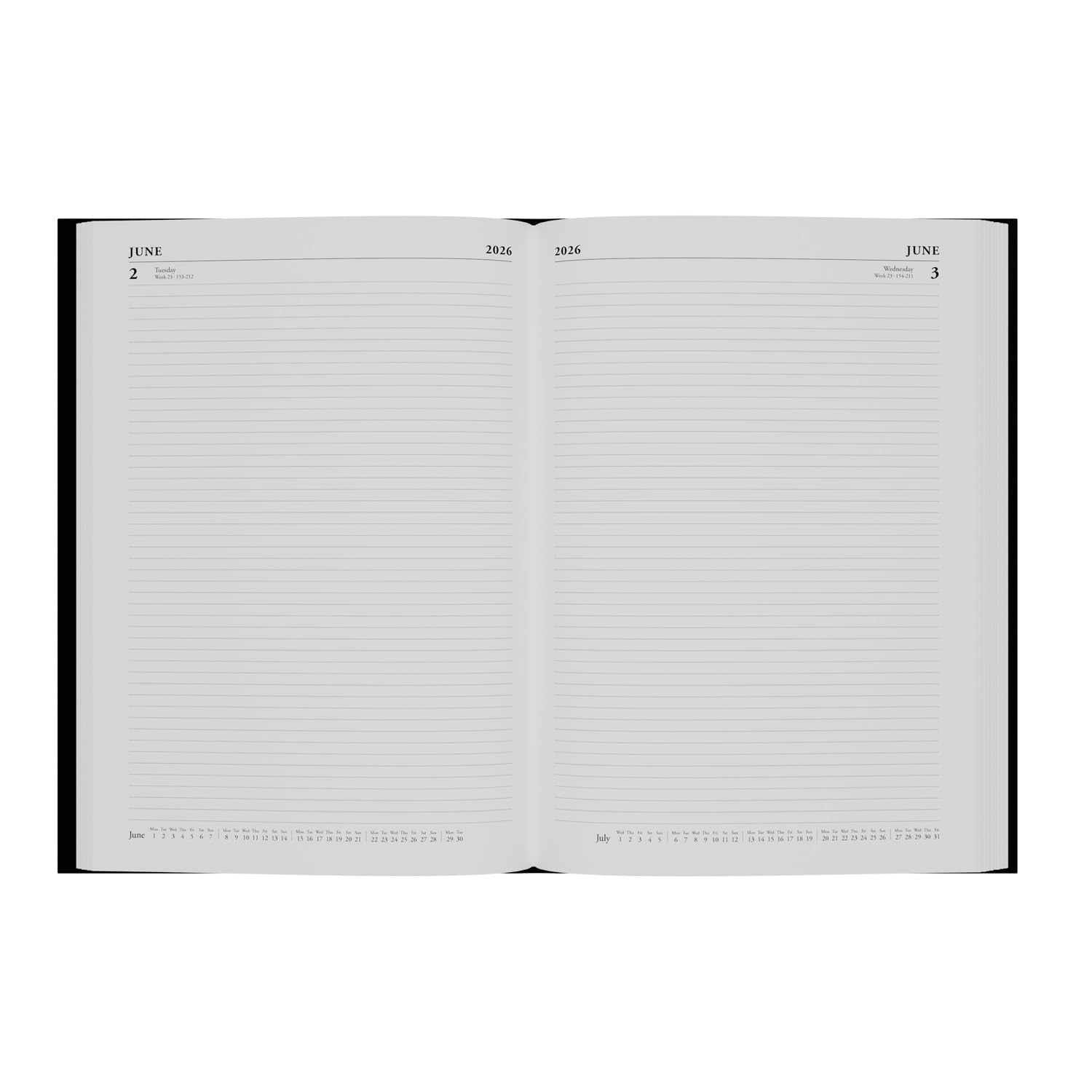 Collins Essential 2026 Appointment Book - Day-to-Page Layout | A4 Dark Blue Hard Cover