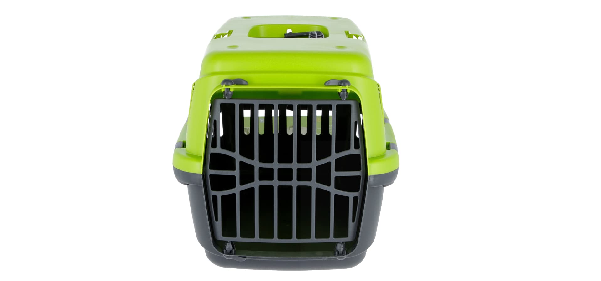 Kerbl Pet Transport Box Expedion with Plastic Door | 45x30x30 cm | Green/Dark Grey 2