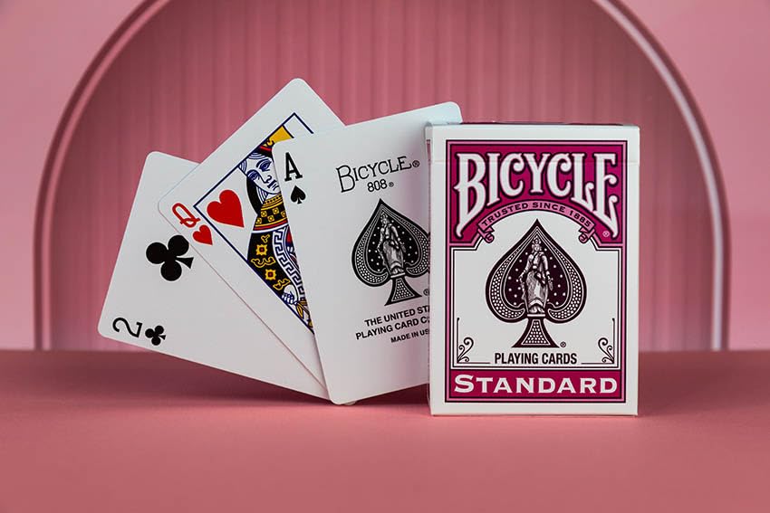 Bicycle Color Series Berry Playing Cards - Air Cushion Finish | 1 Deck | Unisex Adult 5
