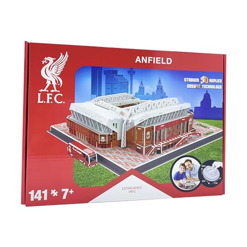 University Games Liverpool FC Anfield Stadium 3D Puzzle - 141 Pieces | Ages 7+