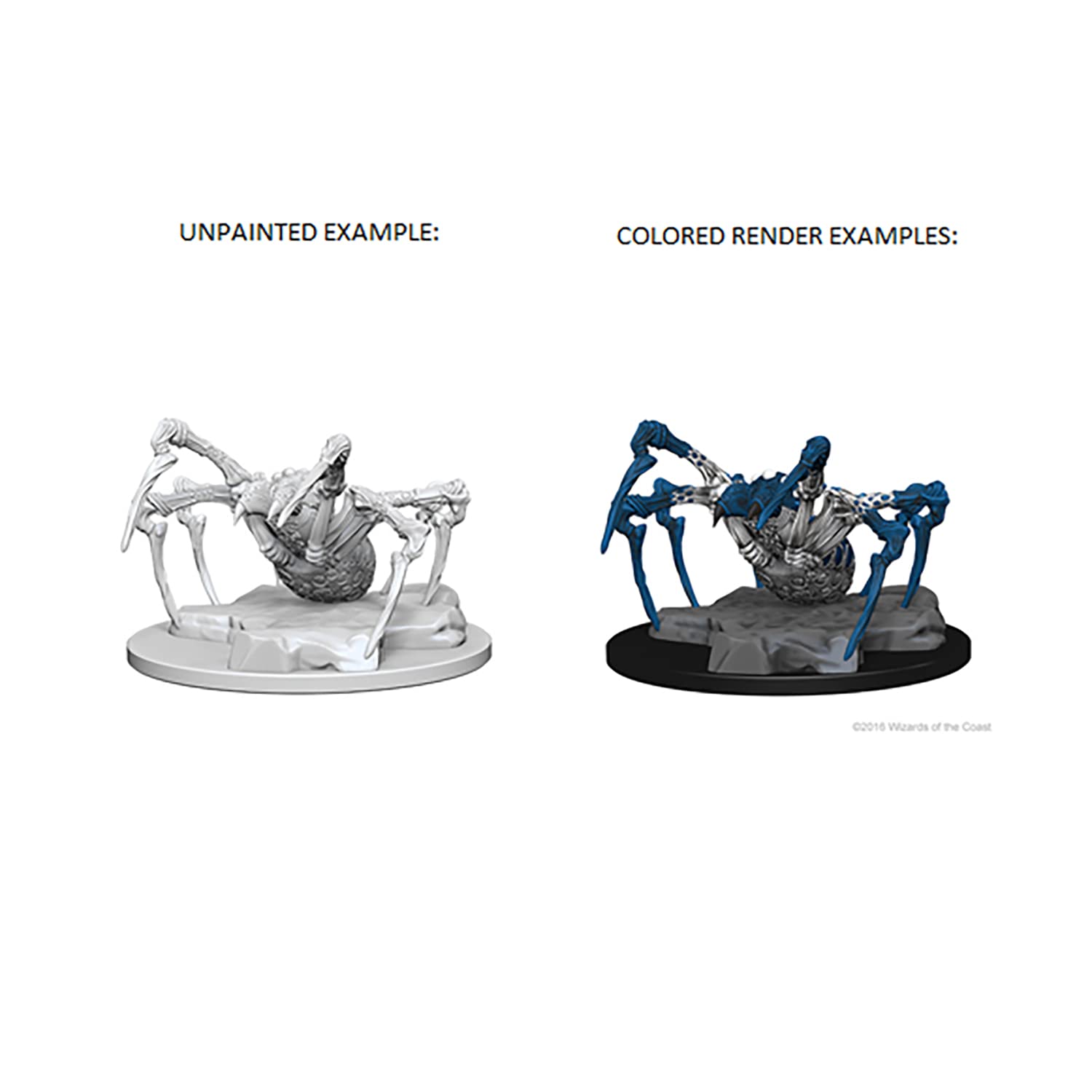 NECA Dungeons & Dragons Nolzur's Marvelous Unpainted Minis: Phase Spider Miniature Figure | Acrylic | 3.13 inches Wide 4