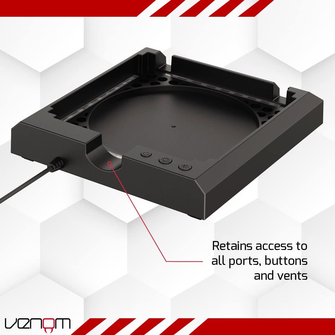 Venom Multi-Colour LED Light-up Console Stand for Xbox Series X | USB Powered | Adjustable Brightness 6