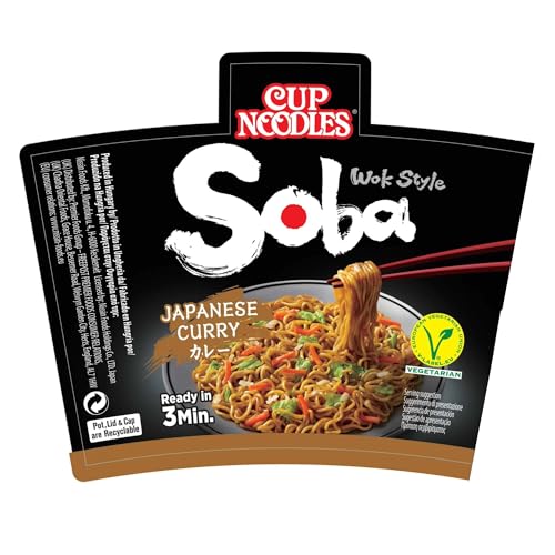 Nissin - Soba Japanese Curry Instant Wok Style Noodles Pot (90g, Pack of 8) 7