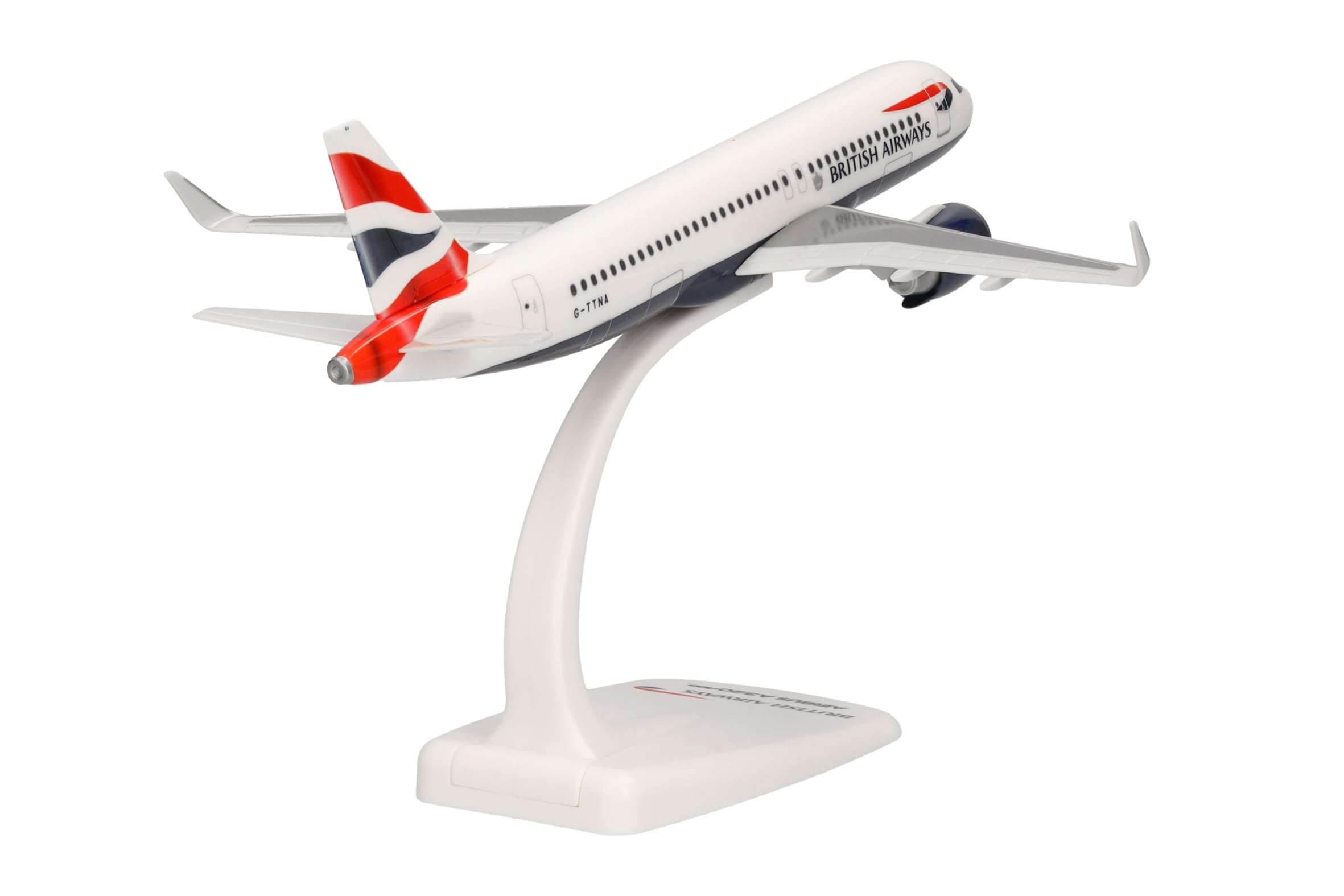 Herpa Snap-Fit British Airways Airbus A320 Neo (G-TTNA) 1:200 Scale Model