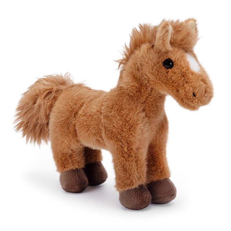 Zappi Co Light Brown Horse Plush Toy - 25cm Soft Stuffed Animal for Cuddles | Machine Washable