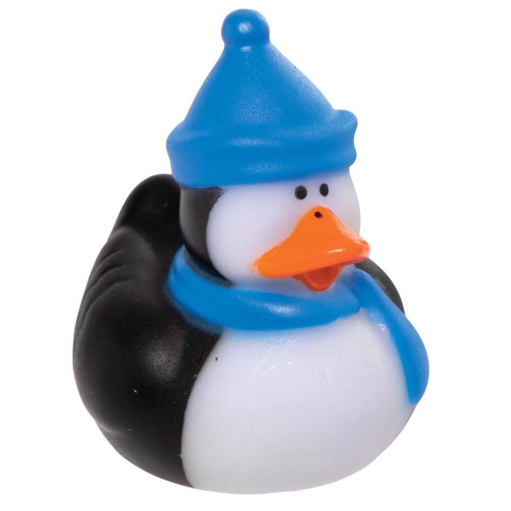 Baker Ross Penguin Rubber Ducks (Pack of 6) - Festive Bath Toys