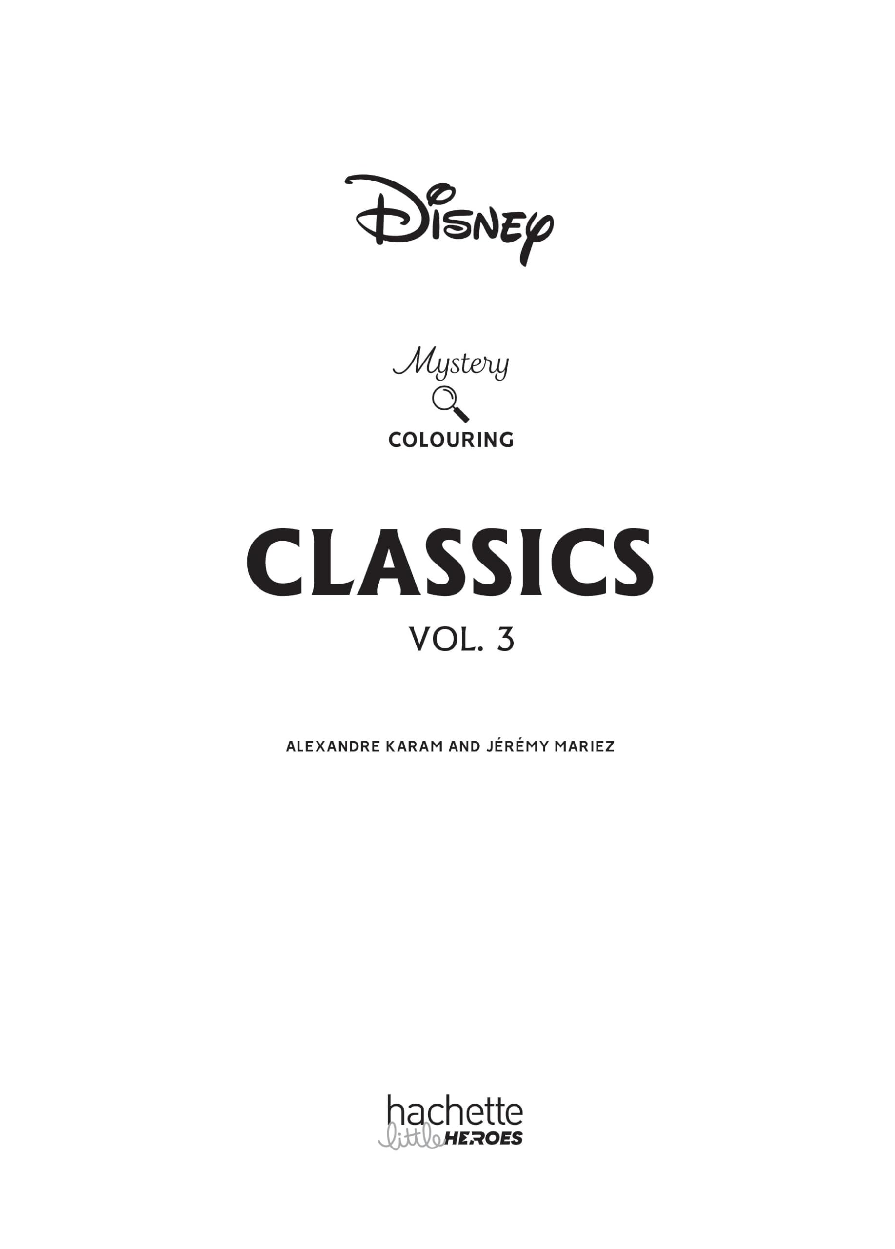 HACHETTE HEROES Mystery Colouring - Classics Vol 3: Reveal iconic Disney characters with colour codes | 128 Pages | English & French Language 2