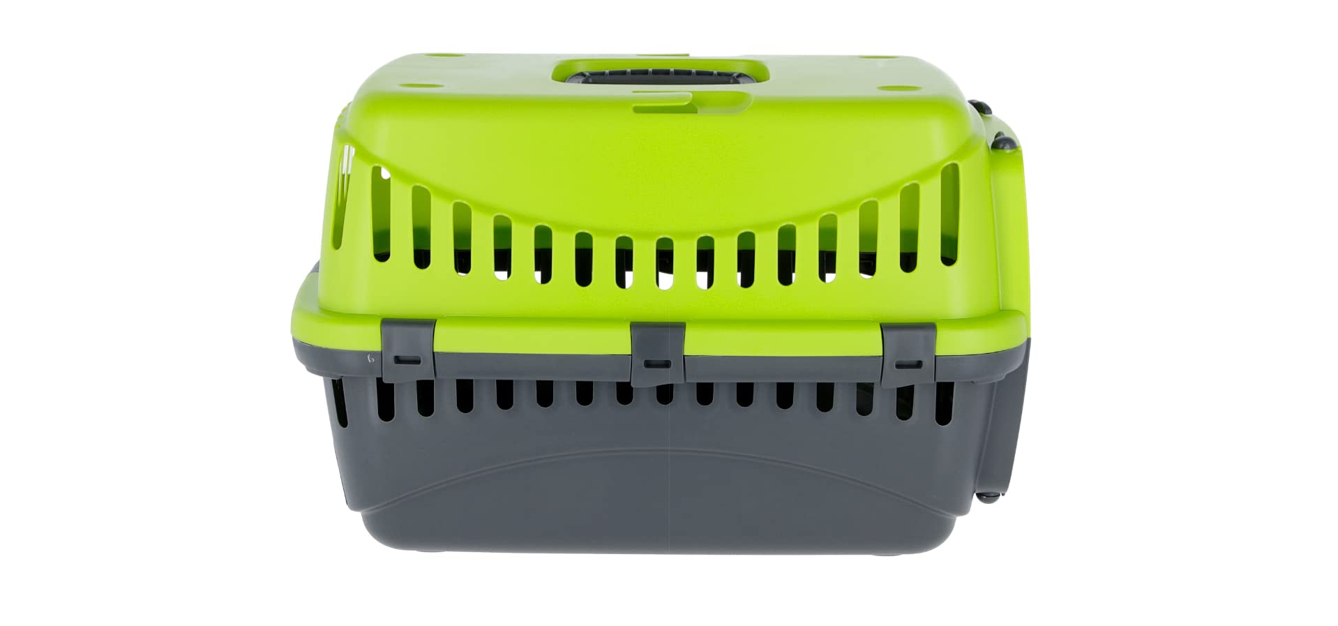 Kerbl Pet Transport Box Expedion with Plastic Door | 45x30x30 cm | Green/Dark Grey 5
