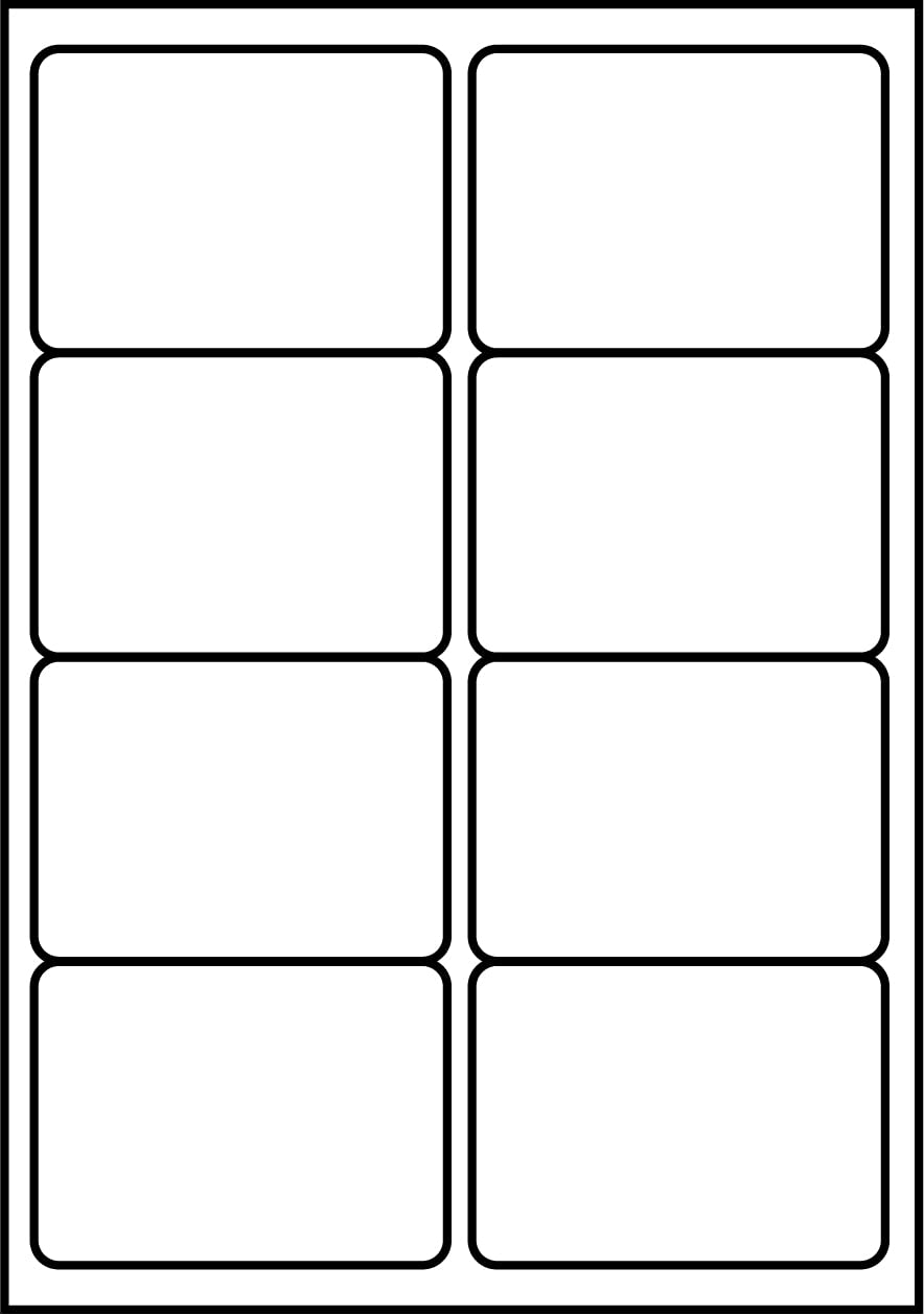 SmithPackaging A4 Self Adhesive Address Labels - 8 Labels Per Sheet, 100 Sheets | Matt White Permanent Adhesive 1
