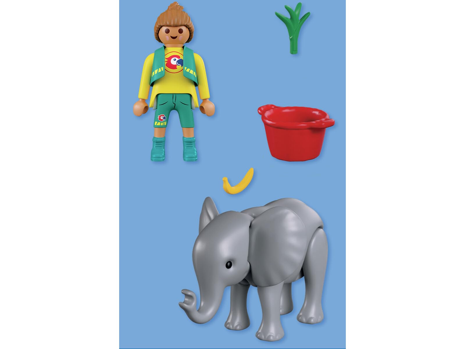 Playmobil Zoo: Baby Elephant & Zookeeper Playset - Ages 4+ | Plastic | Unisex Children