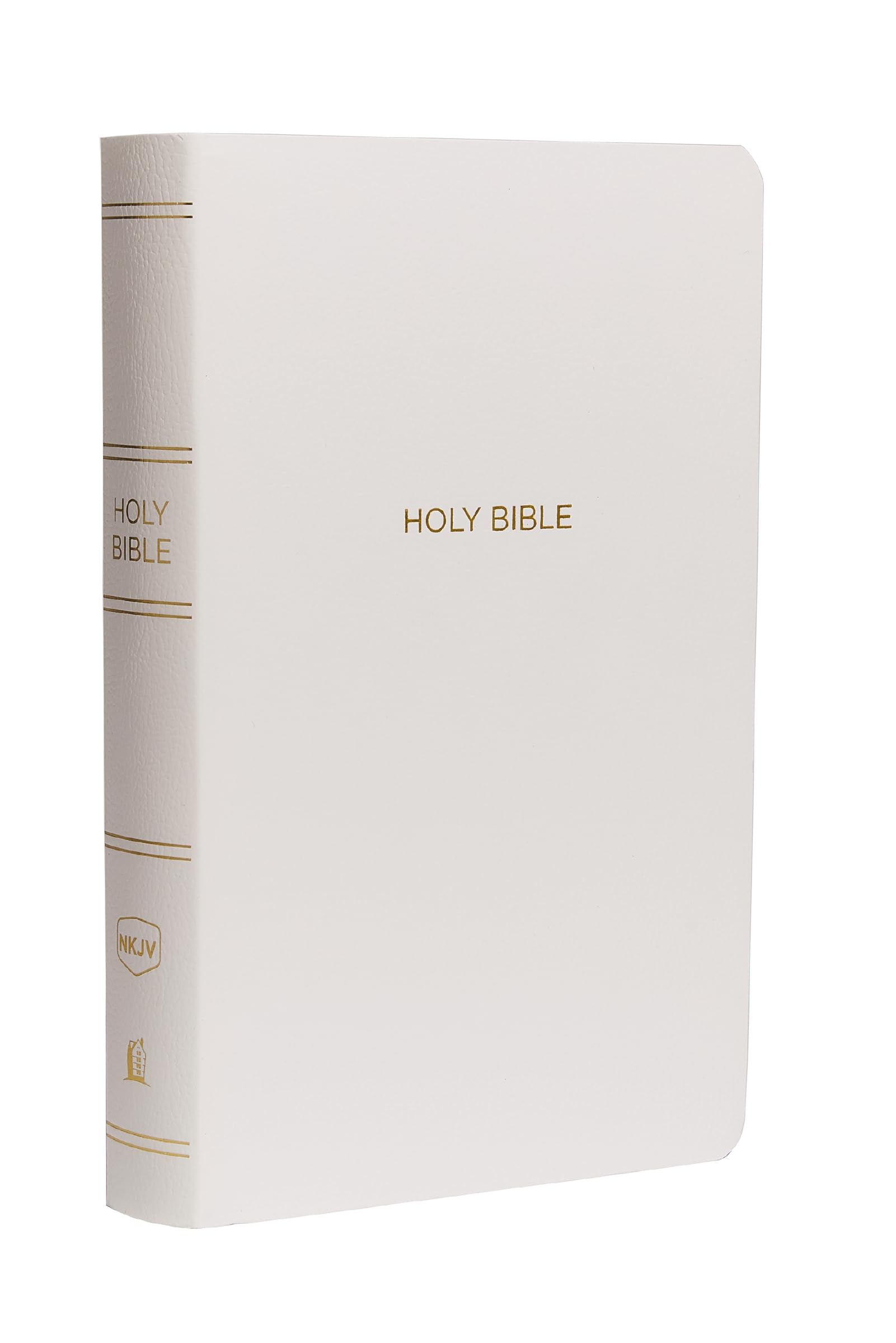 HarperCollins Children's Books NKJV Gift and Award Bible - White Leather-Look, Red Letter Edition | 768 Pages