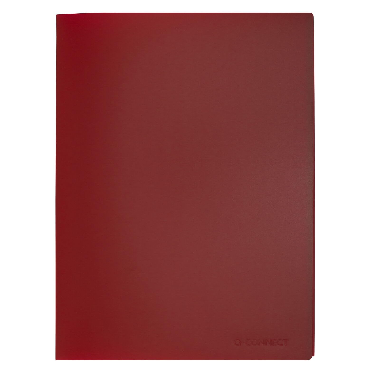 Q-Connect Polypropylene Display Book - 40 Pockets | A4 Size | Red | KF01258 1