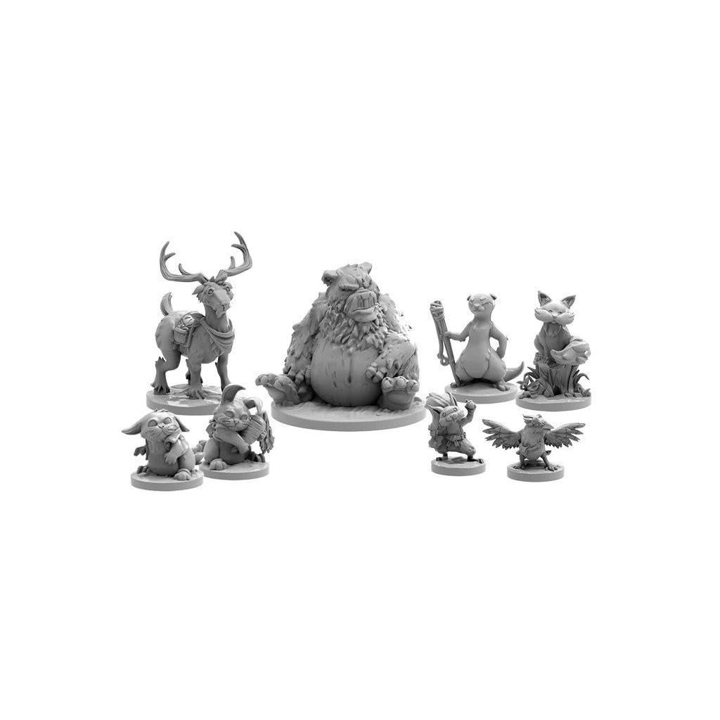 Dirty Rascal Games Survival of the Fattest - Deluxe Kickstarter Edition | 8 Miniatures | 3 Expansions