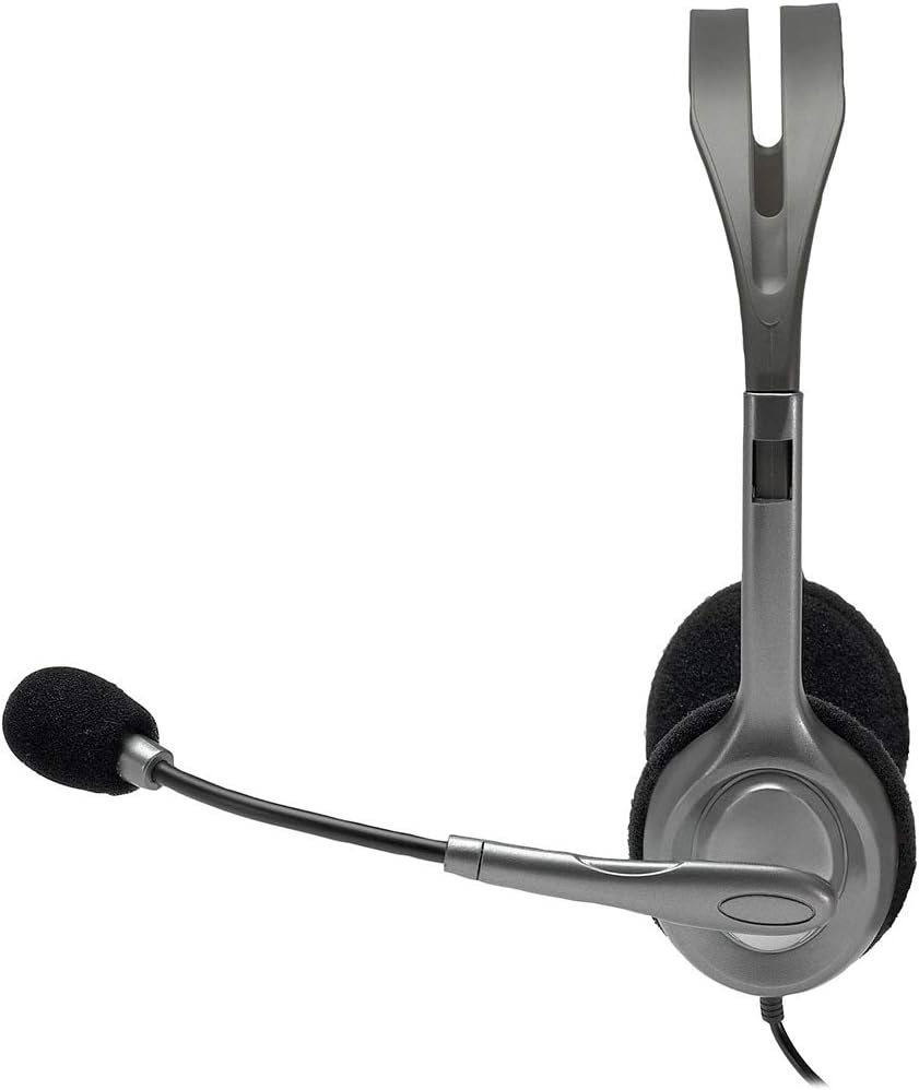 Logitech H110 Wired Stereo Headset with Noise-Cancelling Microphone for Gaming, Music, and Calls 2