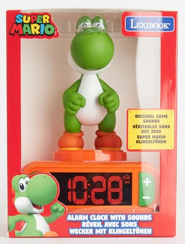 Lexibook Super Mario Yoshi Sound Effects Alarm Clock with Backlit Display & Snooze 11