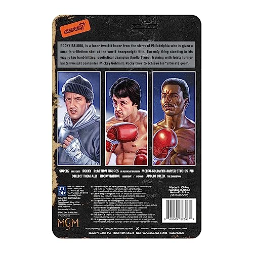 SUPER7 Rocky ReAction Wave 2 - Apollo Creed Action Figure (RE-ROCKW02-ACB-01)