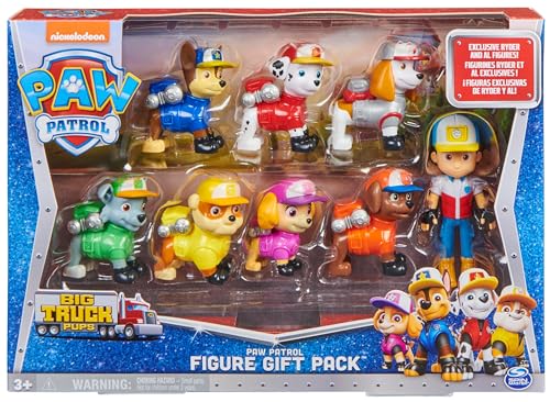 PAW Patrol Big Truck Pups 8-Piece Figure Gift Pack with Collectible Action Figures and Play Vehicles