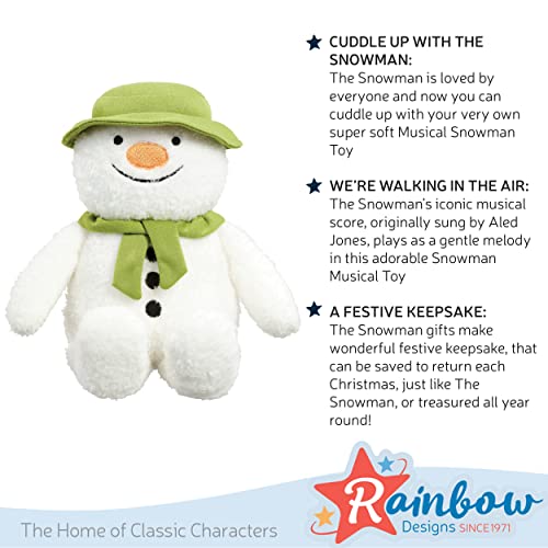 Rainbow Designs The Snowman Musical Soft Toy - 20.5cm, Plays 'We're Walking in the Air' 15