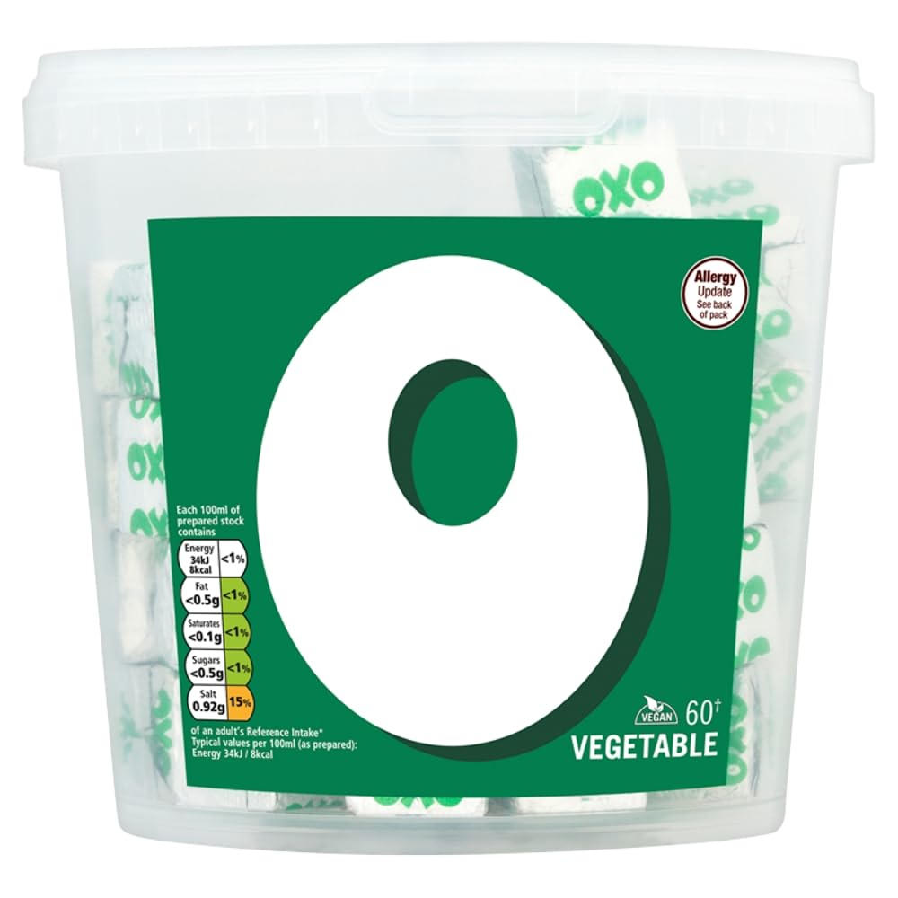 OXO Vegetable Stock Cubes - Plant-Based & Vegan, 60 Cubes, 378g 8