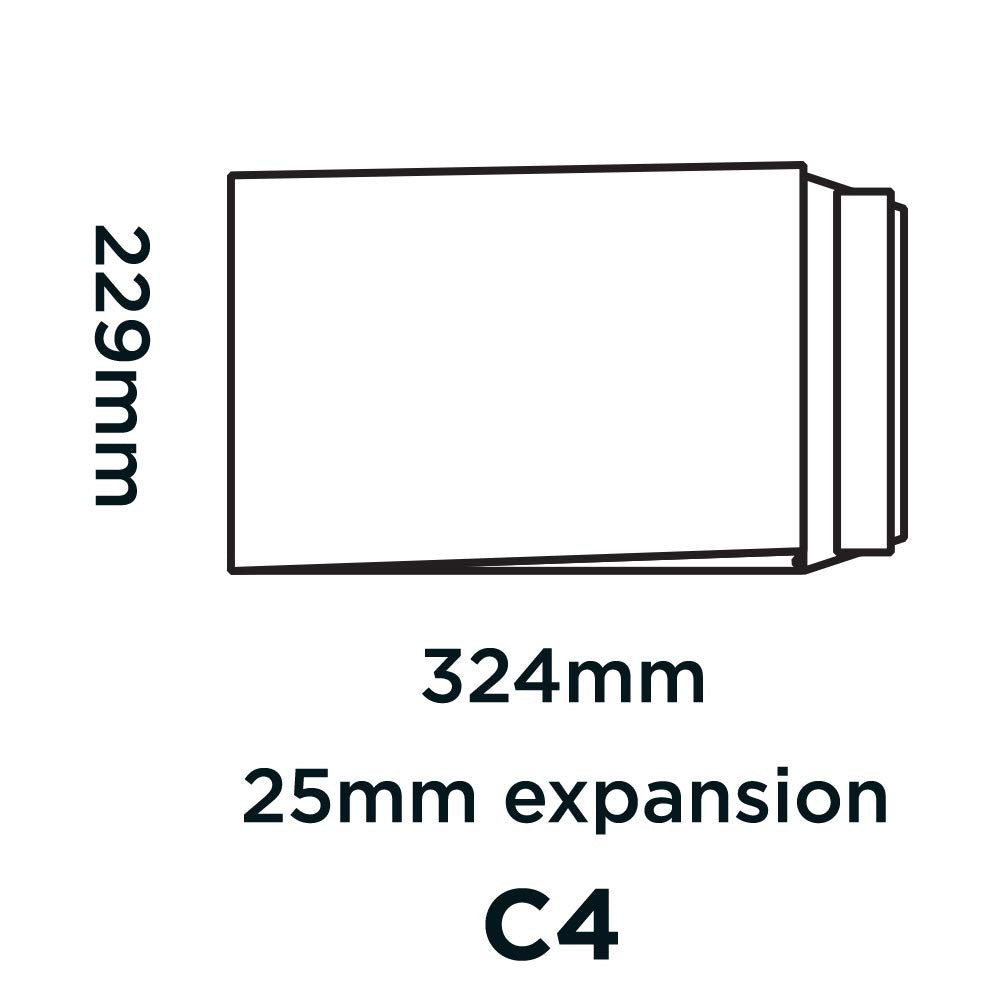 Blake C4 Gusset Pocket Catalogue Envelope - 324 x 229 x 25 mm | 130 gsm | 10 Pack