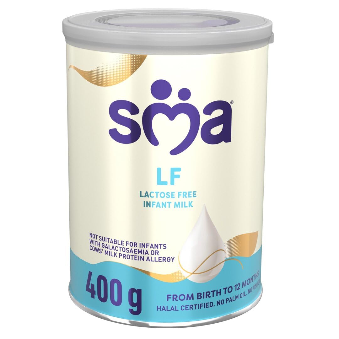 SMA Nutrition LF Lactose-Free Infant Milk Powder Formula - From Birth, 400g 1