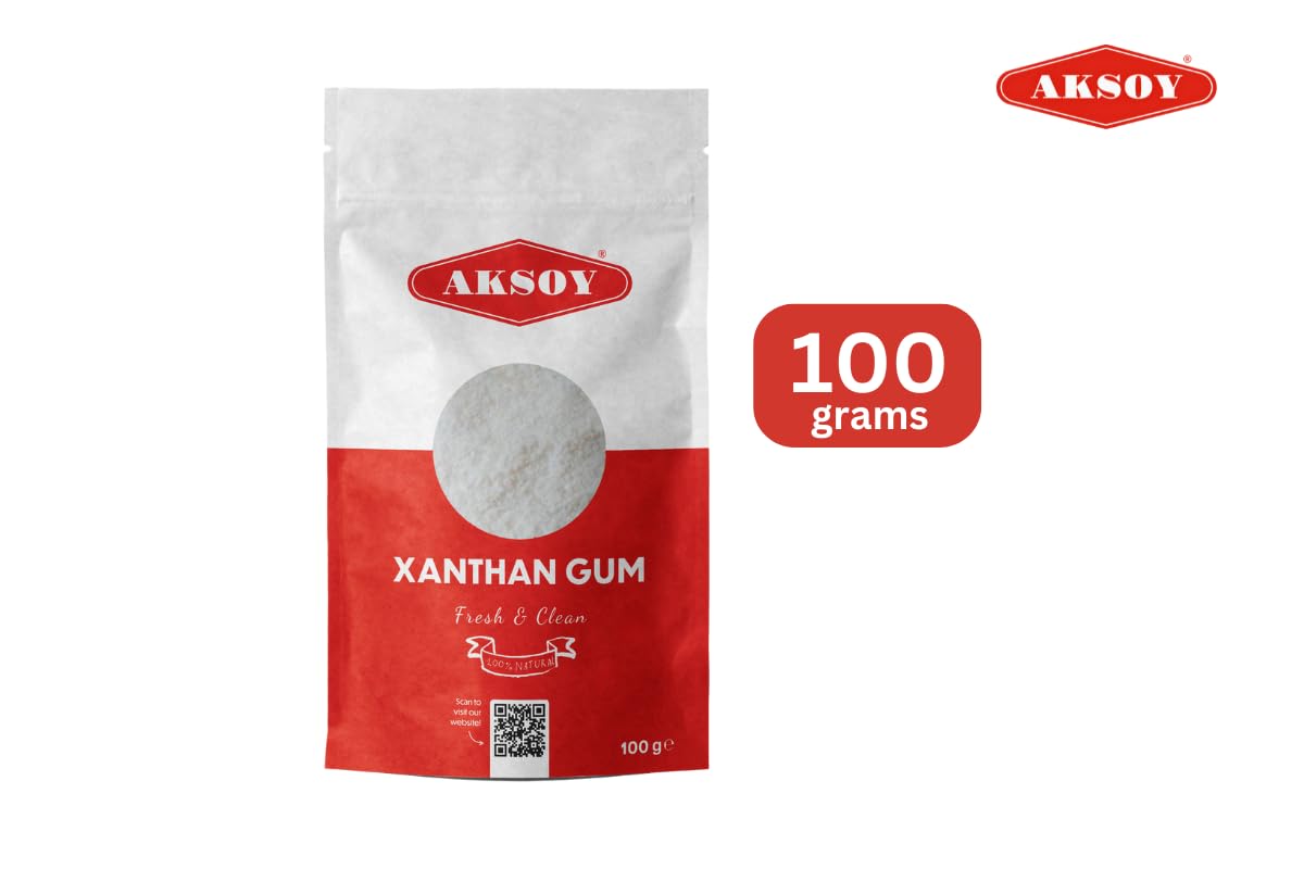 AKSOY Xanthan Gum Powder Thickener & Stabiliser | 100g | Gluten-Free & Vegan 5
