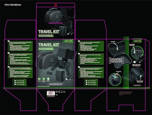 Venom 6-in-1 Xbox One Travel and Charge Kit for Project xCloud Gaming 21