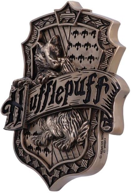 Nemesis Now Officially Licensed Harry Potter Hufflepuff Wall Plaque, Bronze, 20.