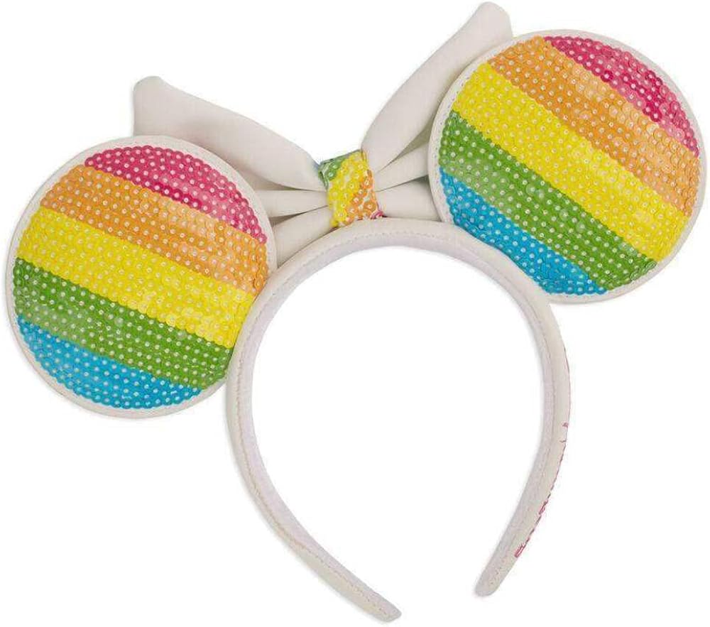 Loungefly Disney Minnie Mouse Rainbow Sequins Ears Headband (Loungefly)