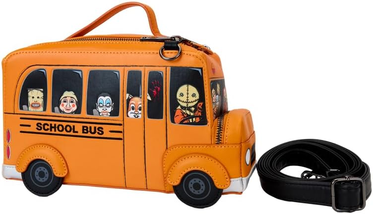 Loungefly Trick 'r Treat School Bus Figural Crossbody Bag