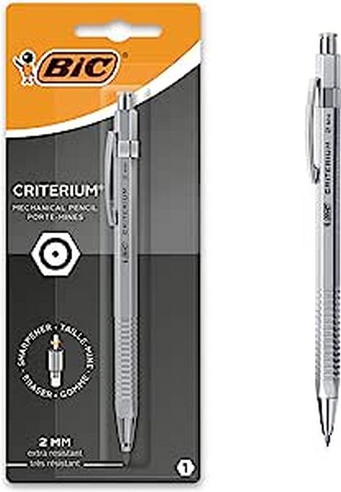 BIC - Criterium 2mm Lead Mechanical Pencil - Silver