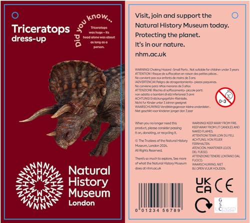 PRETEND TO BEE Triceratops Dinosaur Dress Up Costume - Kids Pretend Play 11