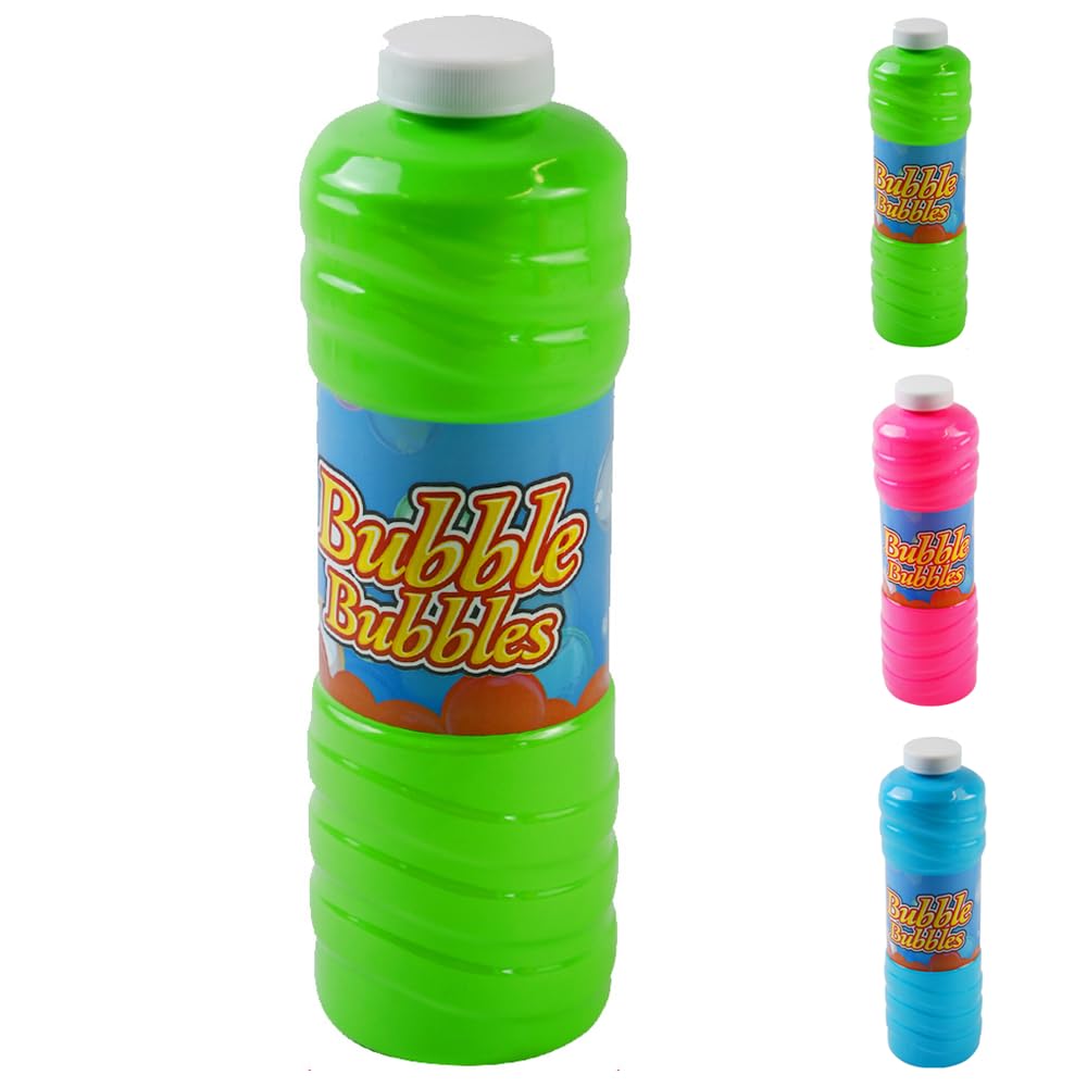 RAM ONLINE Giant Bubble Solution - 1 Litre Ready-to-Use Mixture with Wand | Assorted Colors